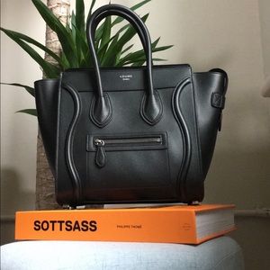 Old Celine Micro Luggage Bag